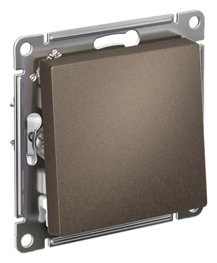 Выключатель 1-кл. СП AtlasDesign 10А IP20 (сх. 1) 10AX механизм мокко SE ATN000611