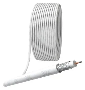 Кабель коаксиальный RG-6U CCS/оплетка Al 48% PVC 75Ом бел. (м) RL-48-PVC100 Simple Эра Б0044596
