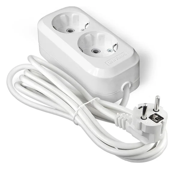 Удлинитель 2х3м с заземл. 10А IP20 У10-553 ПВС 3х0.75 UNIVersal 553-03