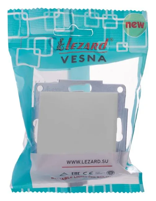 Выключатель 1-кл. СП Vesna механизм бел. LEZARD 742-0288-100