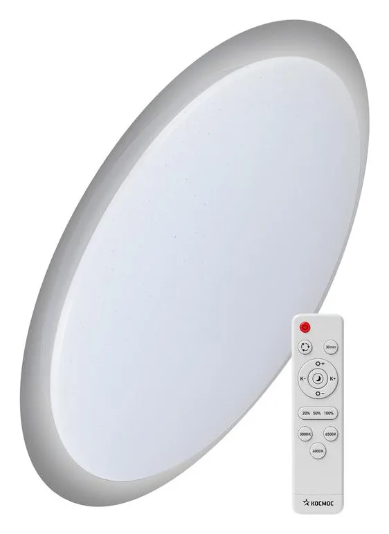 Светильник светодиодный PREMIUM GALAXY 75Вт 230В 3000-6500К 6000лм IP40 560х85мм настенно-потолочный управляемый с пультом ДУ КОСМОС KSGala75W