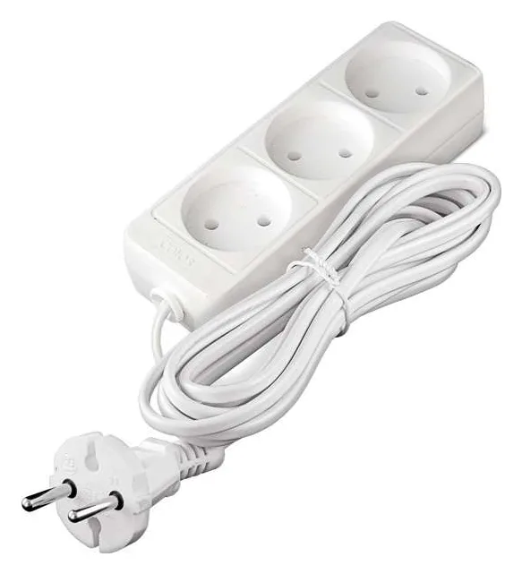 Удлинитель 3х5м без заземл. 6А IP20 1.3кВт ШВВП Союз 481S-0305