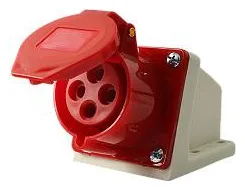 Розетка стационарная ОП PPC 114 16А 4п 3PPE 380В IP44 JazzWay 5072657