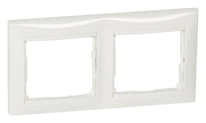 Рамка 2-м СП Valena IP20 горизонт. бел. IEK 774452