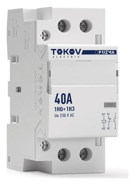 Контактор модульный 36мм 40А 230В АС 1НО 1НЗ PRIZMA TOKOV ELECTRIC TKE-PZ-MC-2-40-230-11
