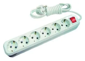 Удлинитель 6х3м с заземл. 16А IP20 с выкл. Makel MGP233