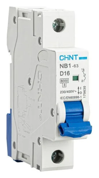Выключатель автоматический модульный 1п D 16А 6кА NB1-63 (R) CHINT 179630