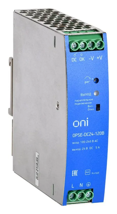 Блок питания OPSE 220В AC/24В DC 120Вт ONI OPSE-DC24-120B