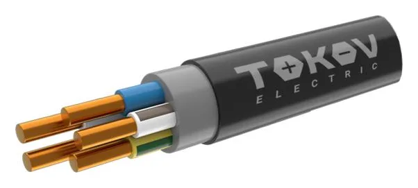 Кабель TOKOV ELECTRIC ППГнг(А)-HF 5х1.5 ОК (N PE) 0.66кВ (м) ТХМ00409122