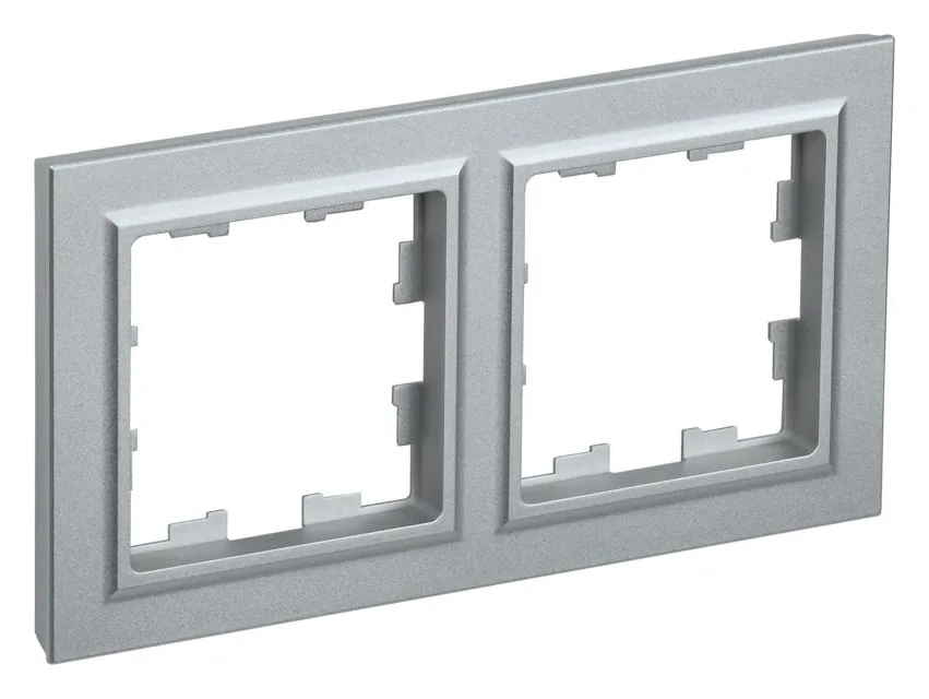 Рамка 2-м BRITE РУ-2-БрА алюм. IEK BR-M22-K47