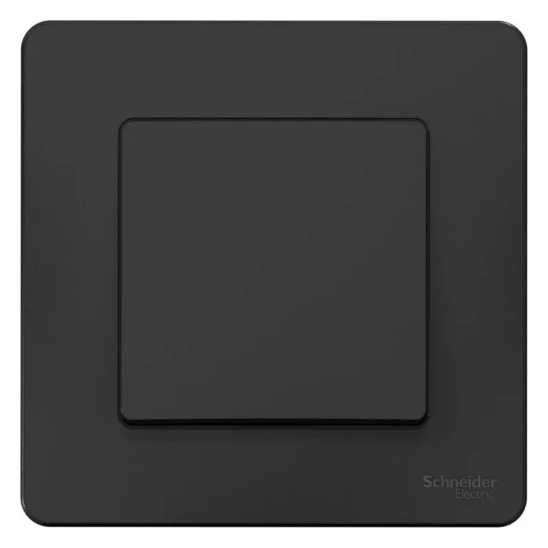 Выключатель 1-кл. СП Blanca 10А IP20 (сх. 1) 250В антрацит SE BLNVS010106