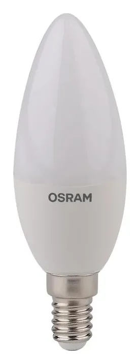 Лампа светодиодная LED Star Classic B 40 5W/827 5Вт свеча матовая 2700К тепл. бел. E14 470лм 220-240В пластик. OSRAM 4052899971608