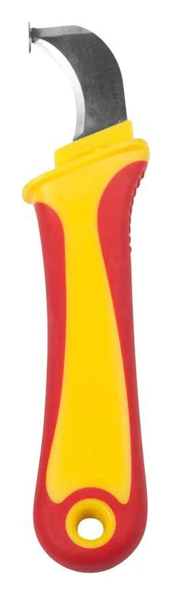 Нож монтажника нержавеющая сталь с "пяткой" Rexant 12-4935