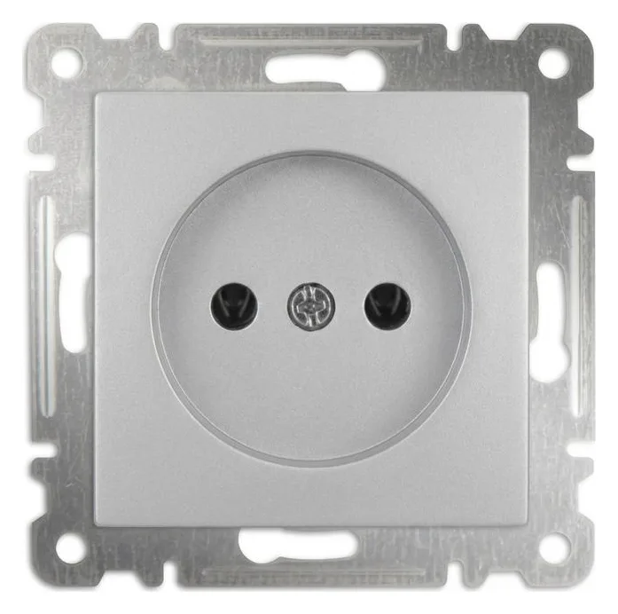 Розетка 1-м без заземл. СП 16А IP20 250В механизм Karea сер. Makel 57065022