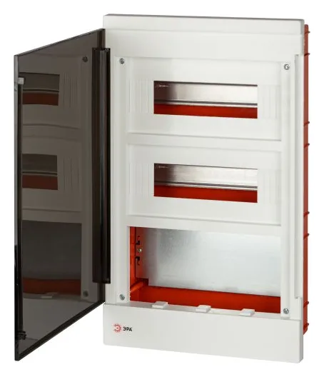 Щит распределительный со слаботочным отсеком MultiBox bs-24f встраиваемый пластиковый 24 модуля IP40 Эра Б0059317