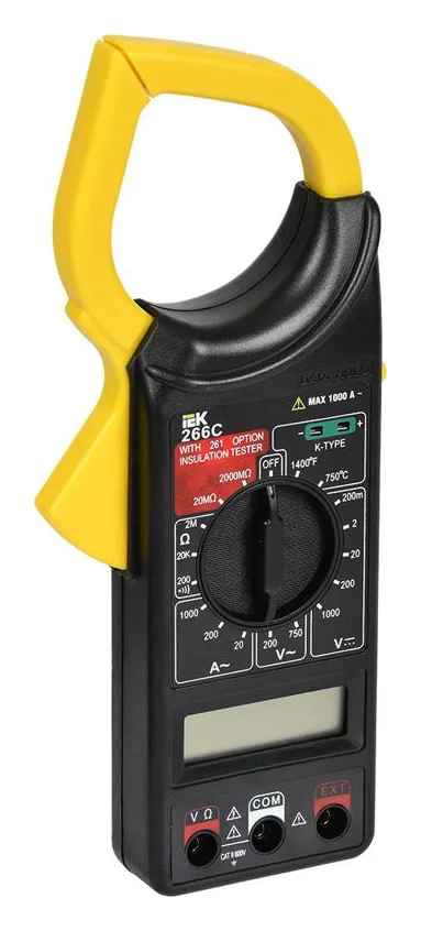Клещи токоизмерительные Expert 266C IEK TCM-1C-266