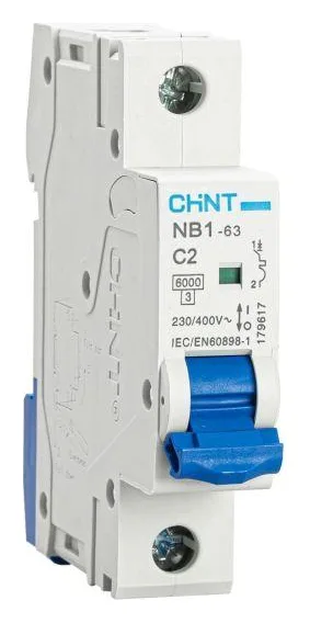 Выключатель автоматический модульный 1п C 2А 6кА NB1-63 (R) CHINT 179617