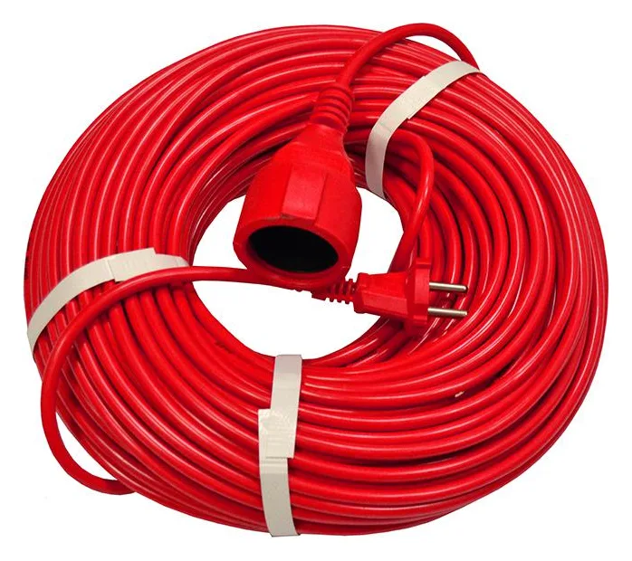 Удлинитель-шнур 1х50м без заземл. 10А IP20 2.2кВт ПВС 2х1 DOMTOK 2505