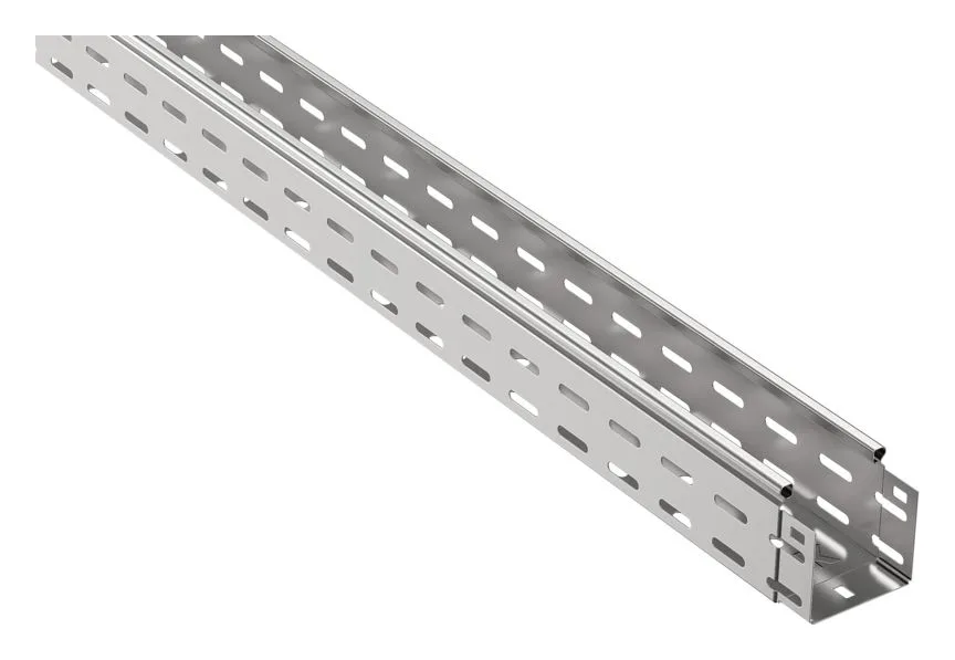 Лоток листовой перфорир. 80х80 L3000 сталь 1мм оцинк. IEK CLP10-080-080-100-3