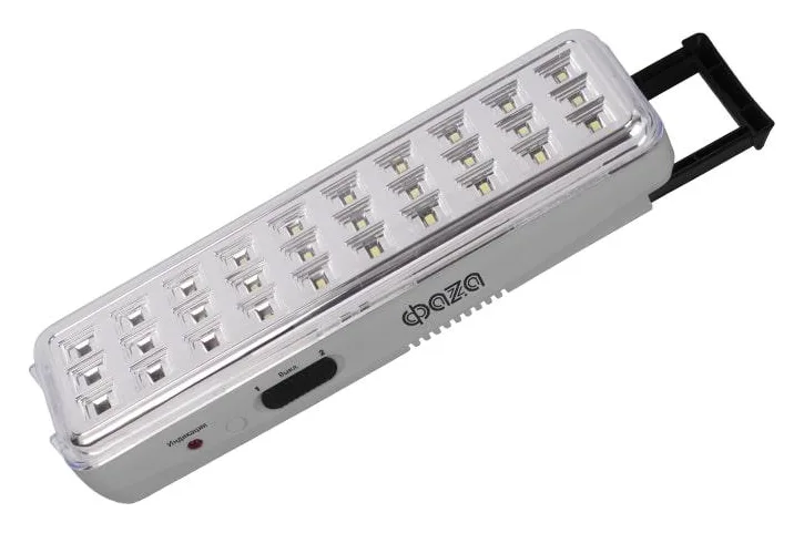 Фонарь-светильник аккумуляторный AccuF9-L30-gy IP20 110лм аварийный ударопрочный 2 режима: 100проц. 190лм/60проц. сер. ФАZА 5027664