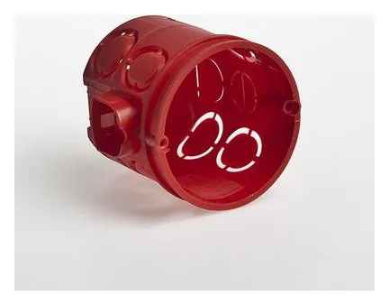 Коробка установочная СП 60х62мм IP30 блочная углублен. красн. Ruvinil 10190