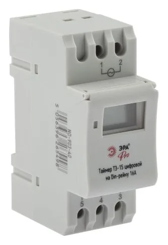 Таймер PRO NO-903-40 ТЭ-15 цифровой на Din-рейку 16А Эра Б0050656