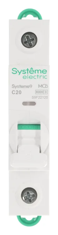 Выключатель автоматический 1п C 20А 6кА Systeme9 230В SE S9F22120