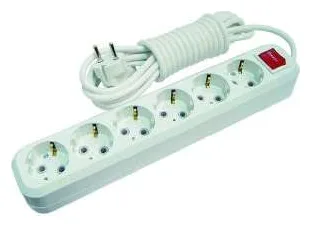 Удлинитель 6х5м с заземл. 16А IP20 с выкл. Makel MGP234