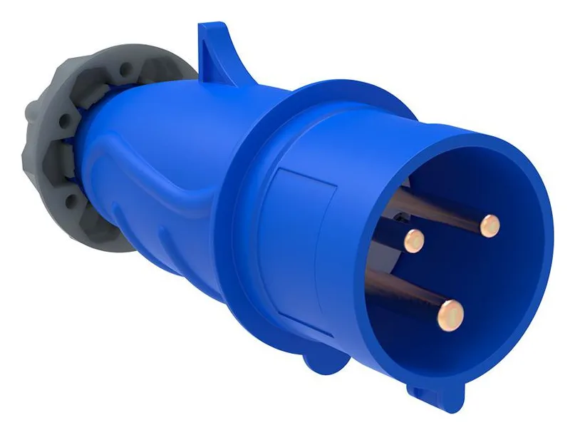 Вилка эл. каб. 16А 2P+PE 220В IP44 MAGNUM ССИ-013 IEK PSN01-016-3