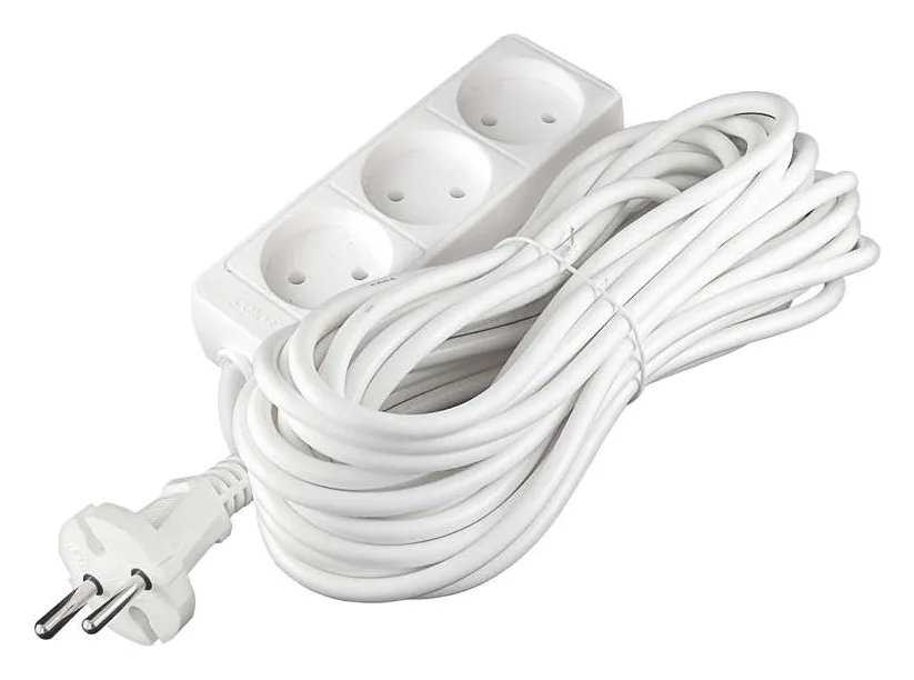 Удлинитель 3х10м без заземл. 10А IP20 2.2кВт ПВС Союз 481S-1310
