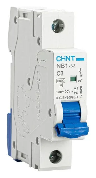 Выключатель автоматический модульный 1п C 3А 6кА NB1-63 (R) CHINT 179620