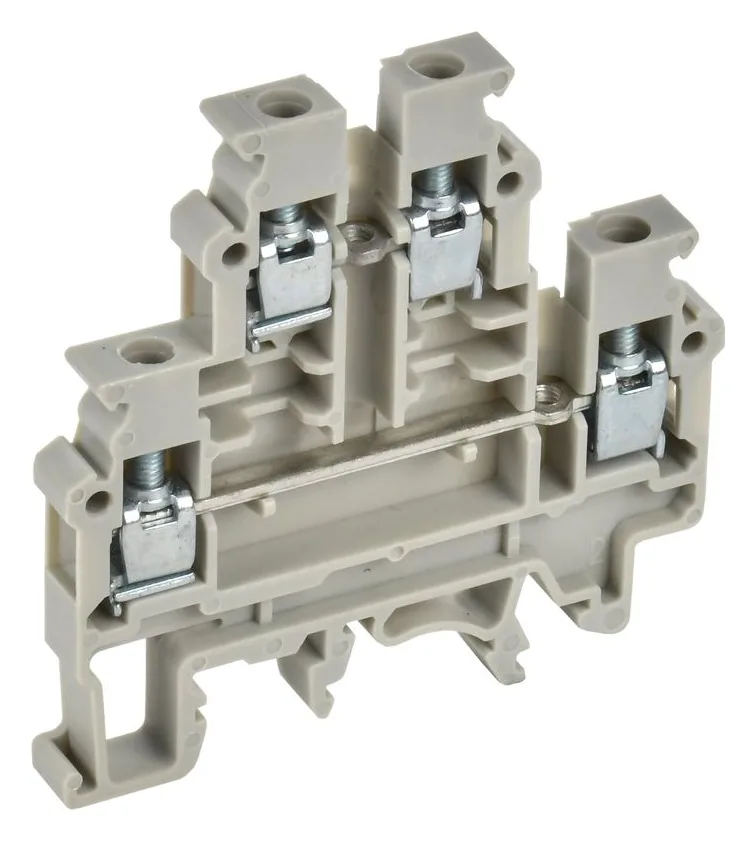 Колодка клеммная CTS-ML ARMAFIX 2 ур. 4кв.мм сер. IEK YCT13-00-2-K03-004