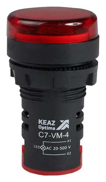 Индикатор напряжения OptiSignal Compact D22 С7-VM-4 красн. 20-500В AC AD22VM КЭАЗ 362189