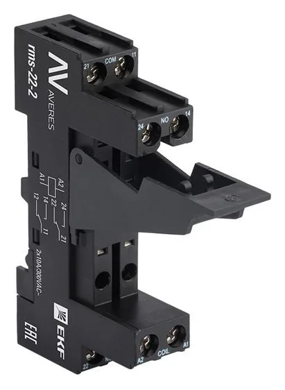 Разъем для реле РM slim 22/2 AVERES EKF rms-22-2