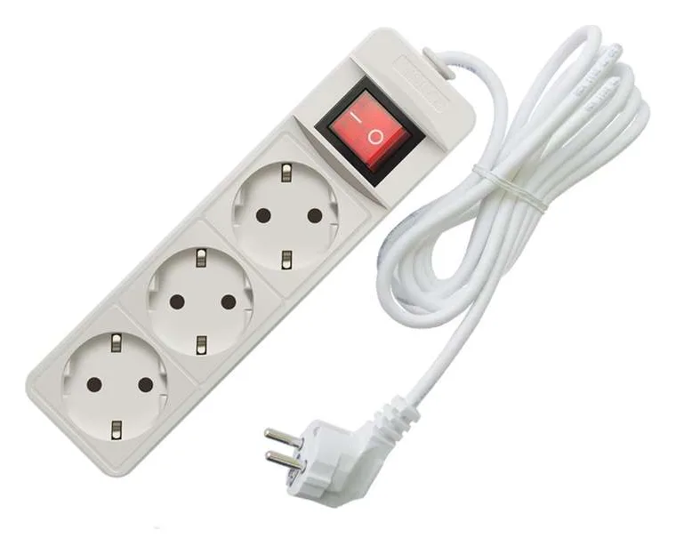 Удлинитель 3х5м с заземл. 16А IP20 3.5кВт ПВС с выкл. Союз 481S-8305