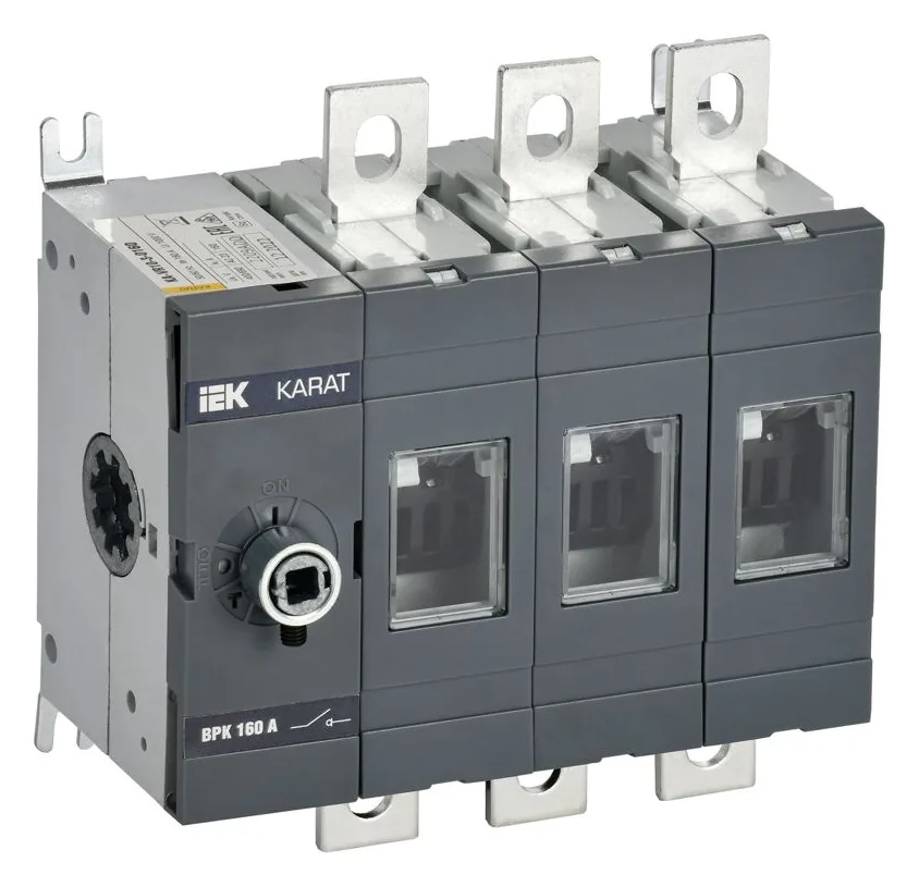 Выключатель-разъединитель ВРК 3п 160А без рукоятки KARAT IEK KA-VR10-3-0160