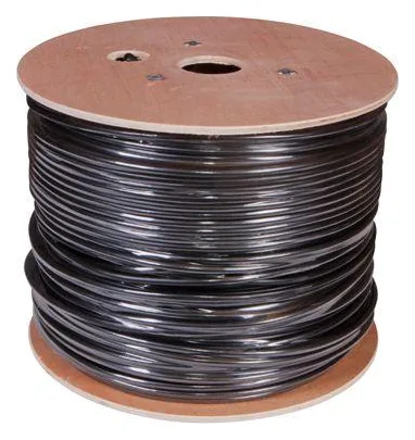 Кабель витая пара F/UTP кат.5e 4х2х24AWG solid PE OUTDOOR черн. (м) Rexant 01-0146