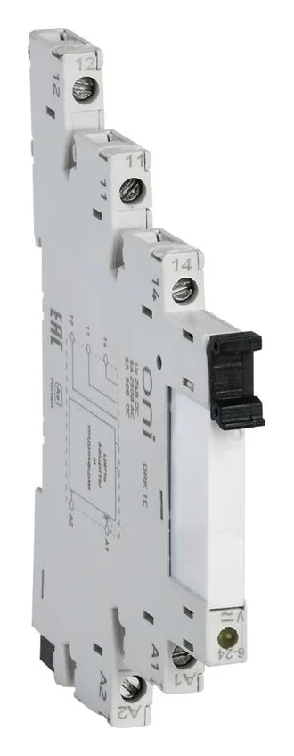 Реле интерфейсное ORK с розеткой 1C 24В DC ONI ORK-1-1C-DC24V