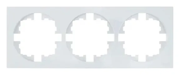 Рамка 3-м OSEN горизонт. квадрат бел. LEZARD 743-0200-148