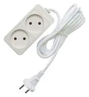 Удлинитель 2х5м без заземл. 10А IP20 2.2кВт ПВС Союз 481S-1205