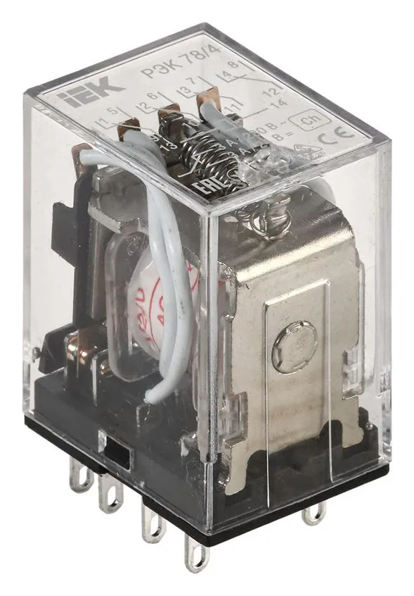 Реле РЭК 78-4 3А 24В AC IEK RRP20-4-03-024A