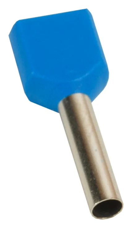Наконечник штыревой втулочный под два провода НШвИ2 OptiKit T-Shv2-PVC- 2.5-12 (уп.100шт) КЭАЗ 278050