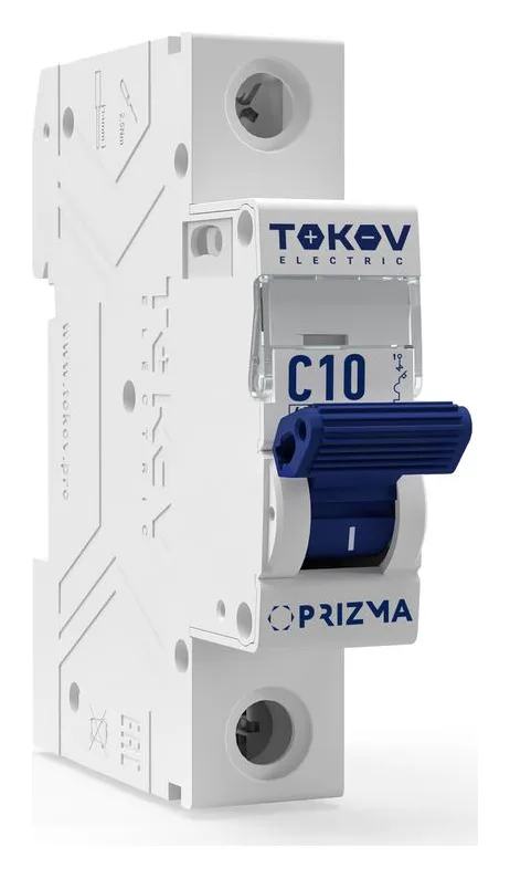 Выключатель автоматический модульный 1п C 10А 6кА PRIZMA TOKOV ELECTRIC TKE-PZ60-MCBI-1-10-C