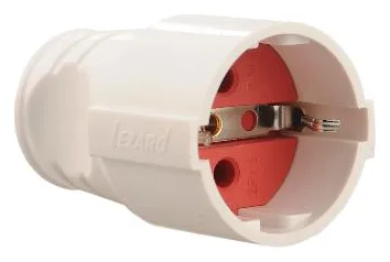 Розетка штепсельная Accessories с заземл. бел. LEZARD 715-0701-607