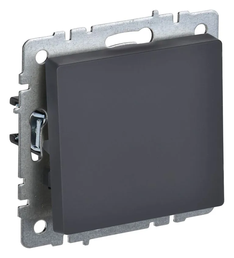 Выключатель 1-кл. СП BRITE ВС10-1-0-БрГ 10А механизм графит IEK BR-V10-0-10-K53