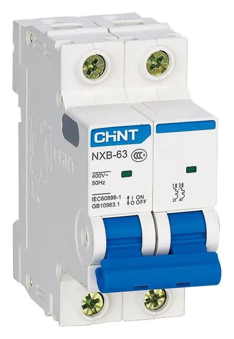 Выключатель автоматический модульный 2п C 4А 4.5кА NXB-63S (R) CHINT 296785
