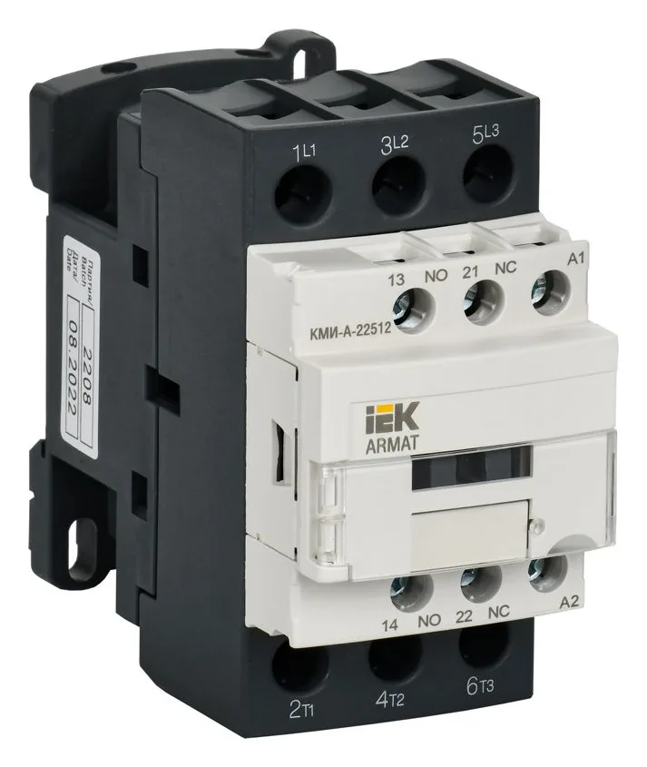 Контактор КМИ-А-22512 LC1D 25А кат. 24В AC 1НО+1НЗ AC-3 IEK AR-ACC-21-025-024-11