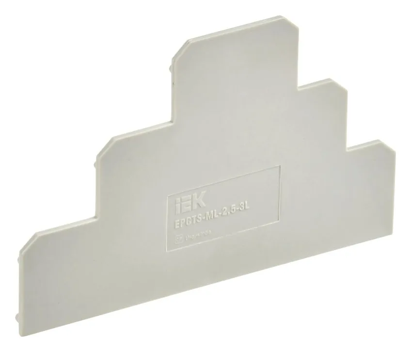 Заглушка для CTS-ML ARMAFIX 3 ур. 2.5кв.мм сер. IEK YCT13-00-3-K03-002-ZGL