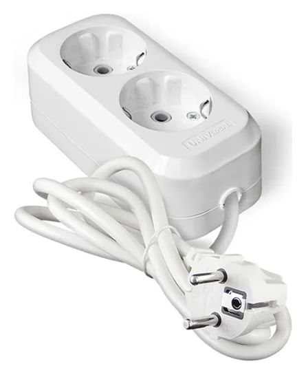 Удлинитель 2х3м с заземл. IP20 Е-302А ПВС 3х1.5 Universal 1718