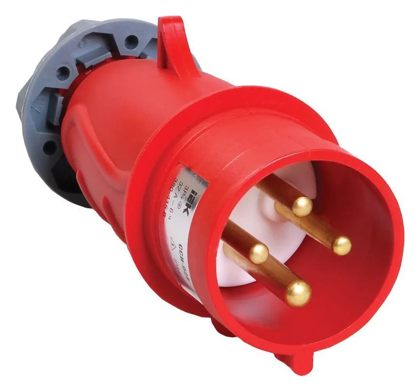 Вилка эл. каб. 32А 3P+PE 380В IP44 MAGNUM ССИ-024 IEK PSN02-032-4